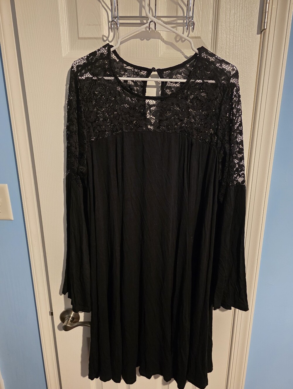 Torrid Black Lace Jersey Dress